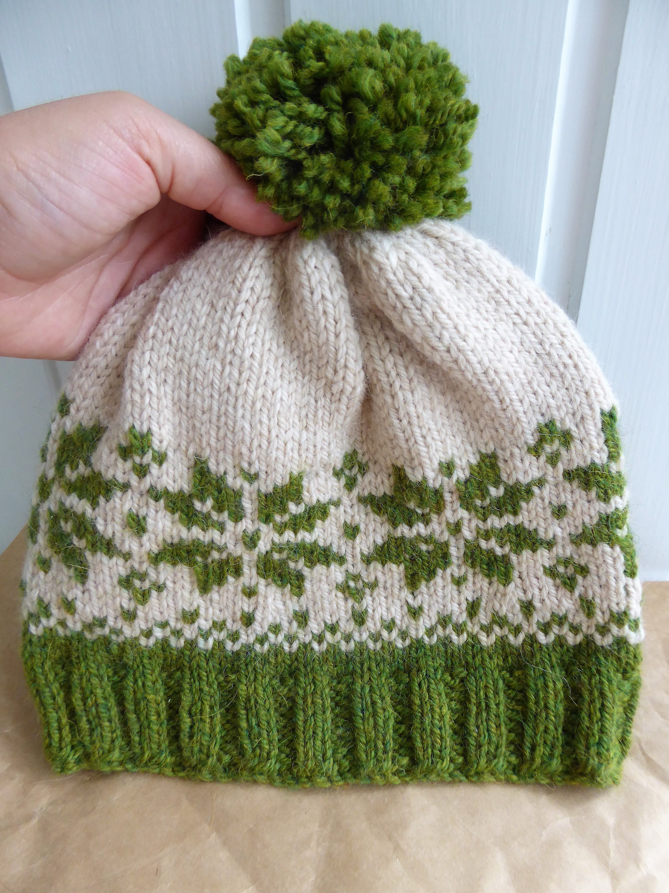 Traditional Norwegian Knitted Hat. Hand knitted Hat in Wool Etsy