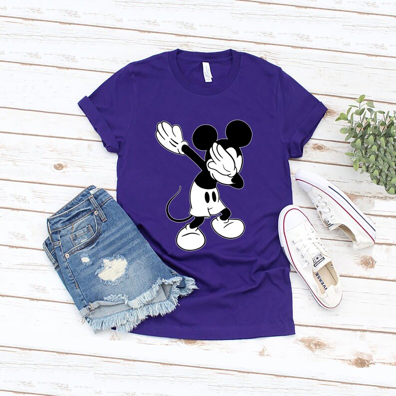 Matching Disney Shirts Mickey Mouse Dabbing Shirt Mickey Etsy