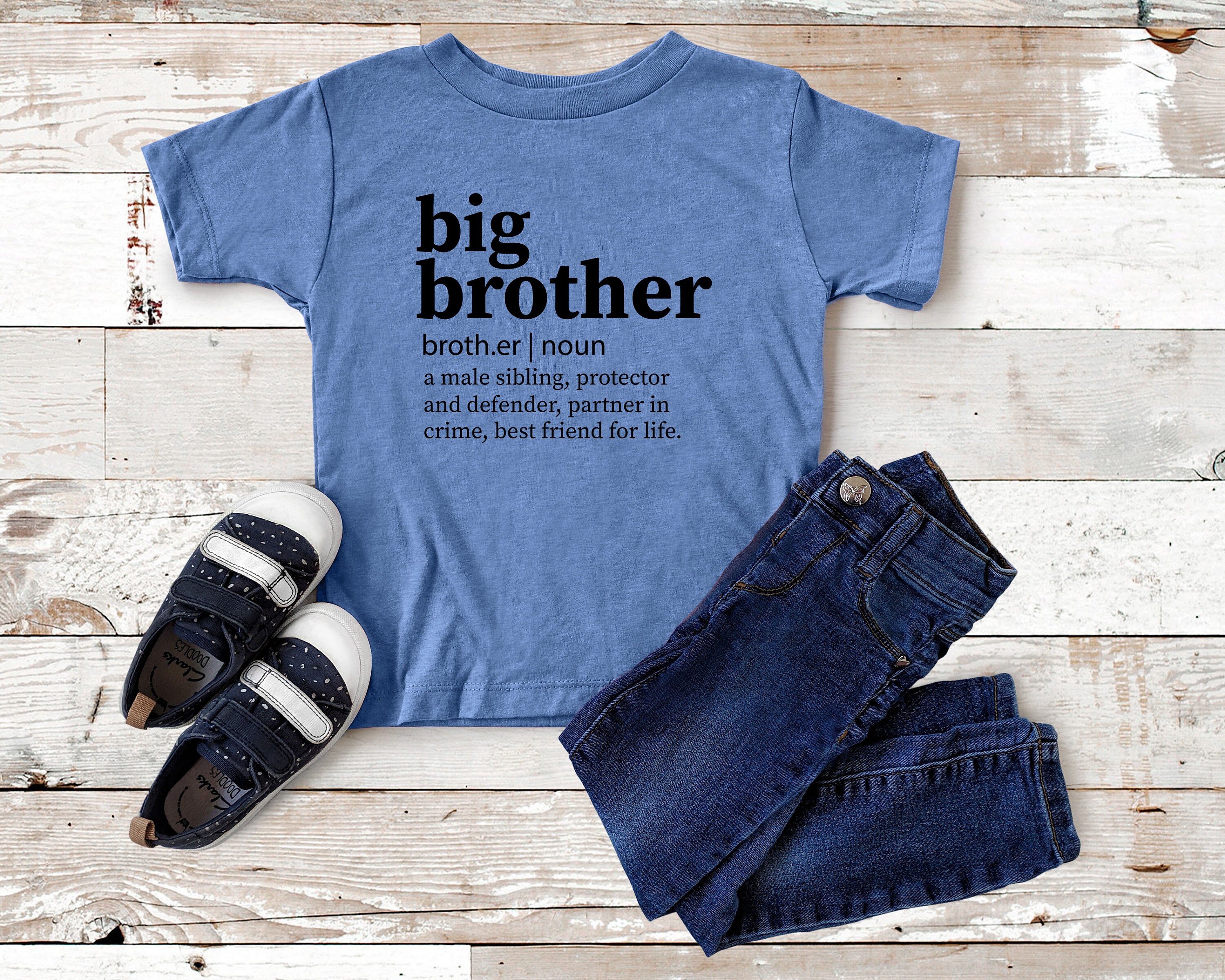 Big Brother Shirt Baby Announcement Big Brother Definition Etsy