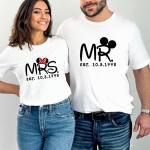 Disney Shirt Disney Couples Shirt Mr. and Mrs. Mickey and - Etsy