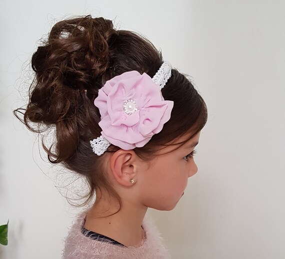 Greenhouse Head Court Tiara Flower Girl Pink Child Etsy