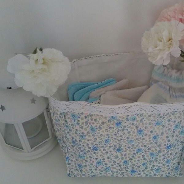 Panier de rangement,vide poches, panier tissu, déco chambre bébé