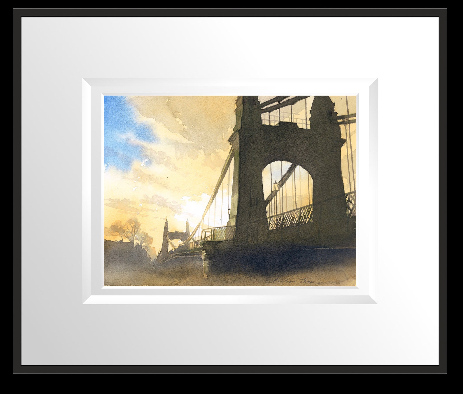 Hammersmith Bridge London Art London Prints Hammersmith Etsy