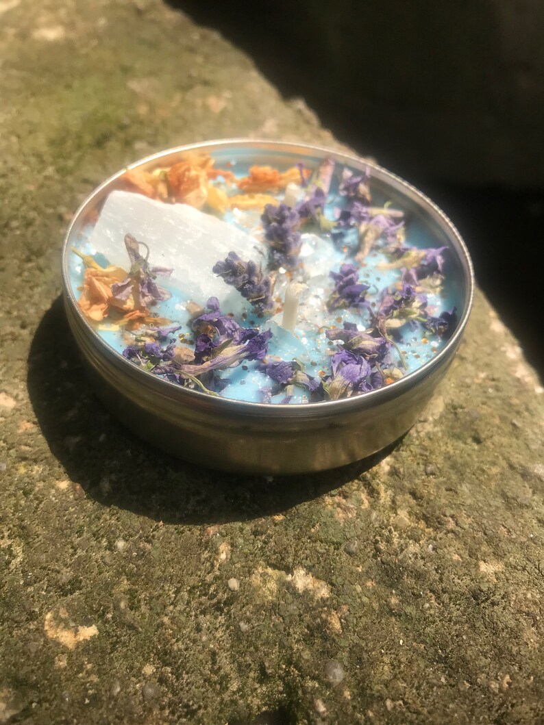 FULL MOON Crystal Candle/moon Spell/ Full Moon Ritual/self Etsy