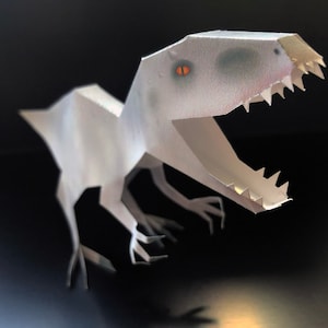 Indominus Rex to download - Papercraft in colors or to color