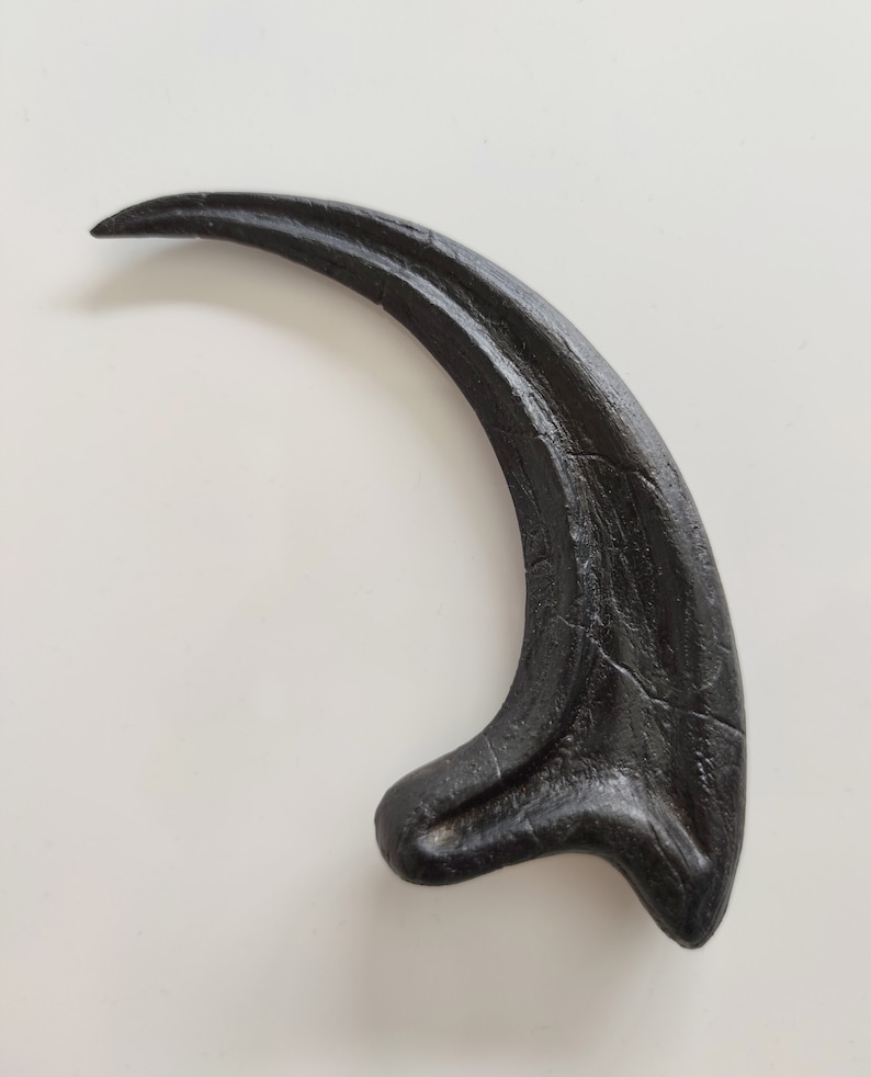 Fossilized Velociraptor claw, resin replica Black