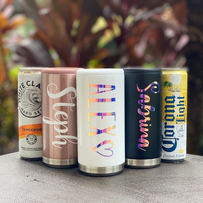 Personalized White Claw 12oz Slim Can Cooler Stainless Steel / Etsy