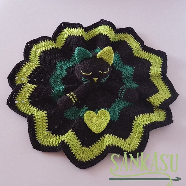 PATTERN kitty security blanket / cat lovey / crocheted baby Etsy