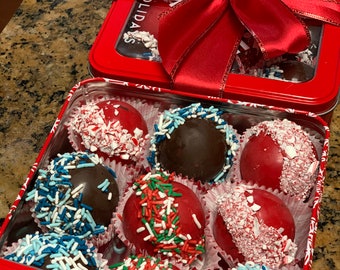 Adorno navideño de bomba de chocolate caliente: regalo festivo de cacao