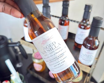 Aged Madagascar Vanilla Extract – Vodka Infused | Pure Handmade Vanilla for Baking & Coffee