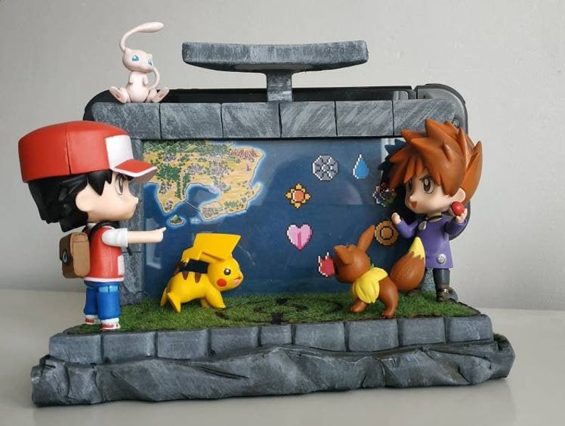 Handmade Nintendo Switch Dock Pokemon Blue/red Themed Etsy