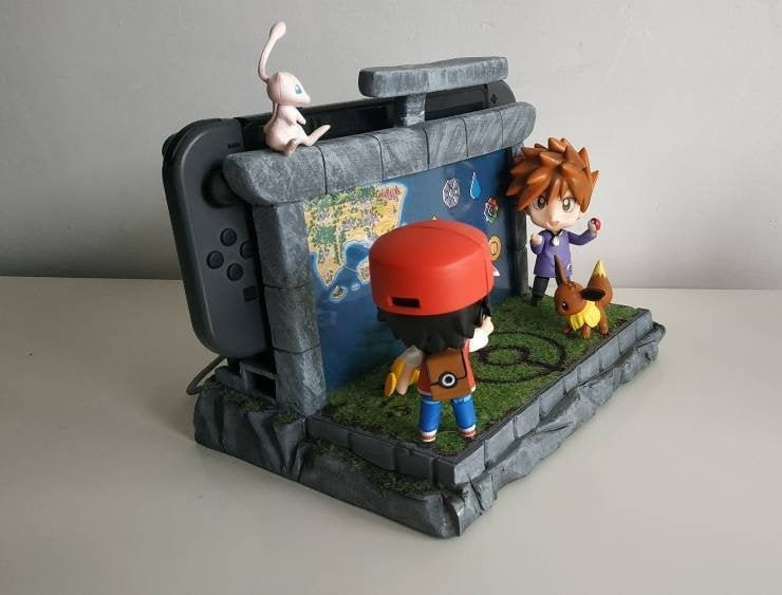 Handmade Nintendo Switch Dock Pokemon Blue/red Themed Etsy
