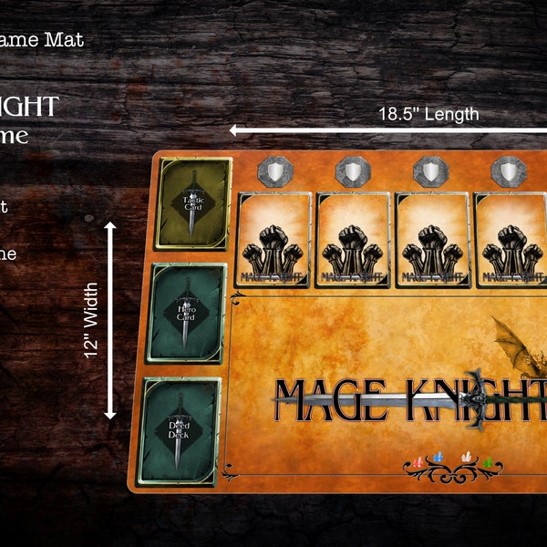 Mage Knight compatible game mat