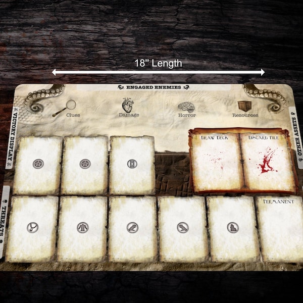 Arkham Horror LCG compatible player dashboard mat