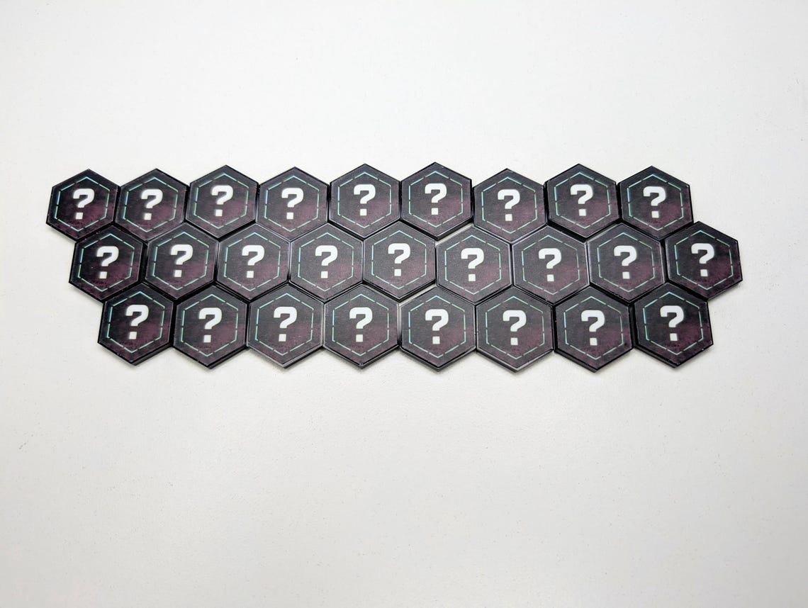 Nemesis Board Game Exploration Tokens – Acrylic Hex Upgrade Set - Etsy
