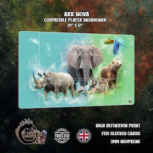 Ark Nova compatible player dashboard playmat