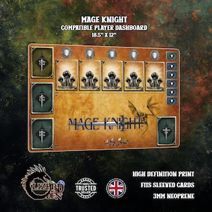 Mage Knight compatible game mat