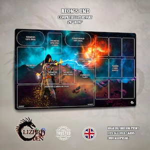 Tapete de juego de neopreno compatible con Aeon's End