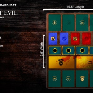Resident Evil Board Game Mansion Dashboard Compatible Mat - Etsy