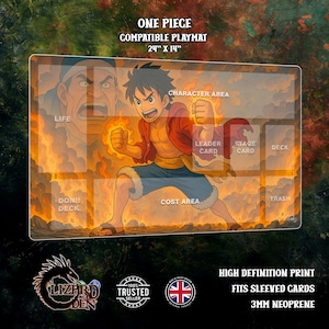 One Piece TKG/CCG kompatible Spielmatte, Kartenspiele, Anime Spielmatte