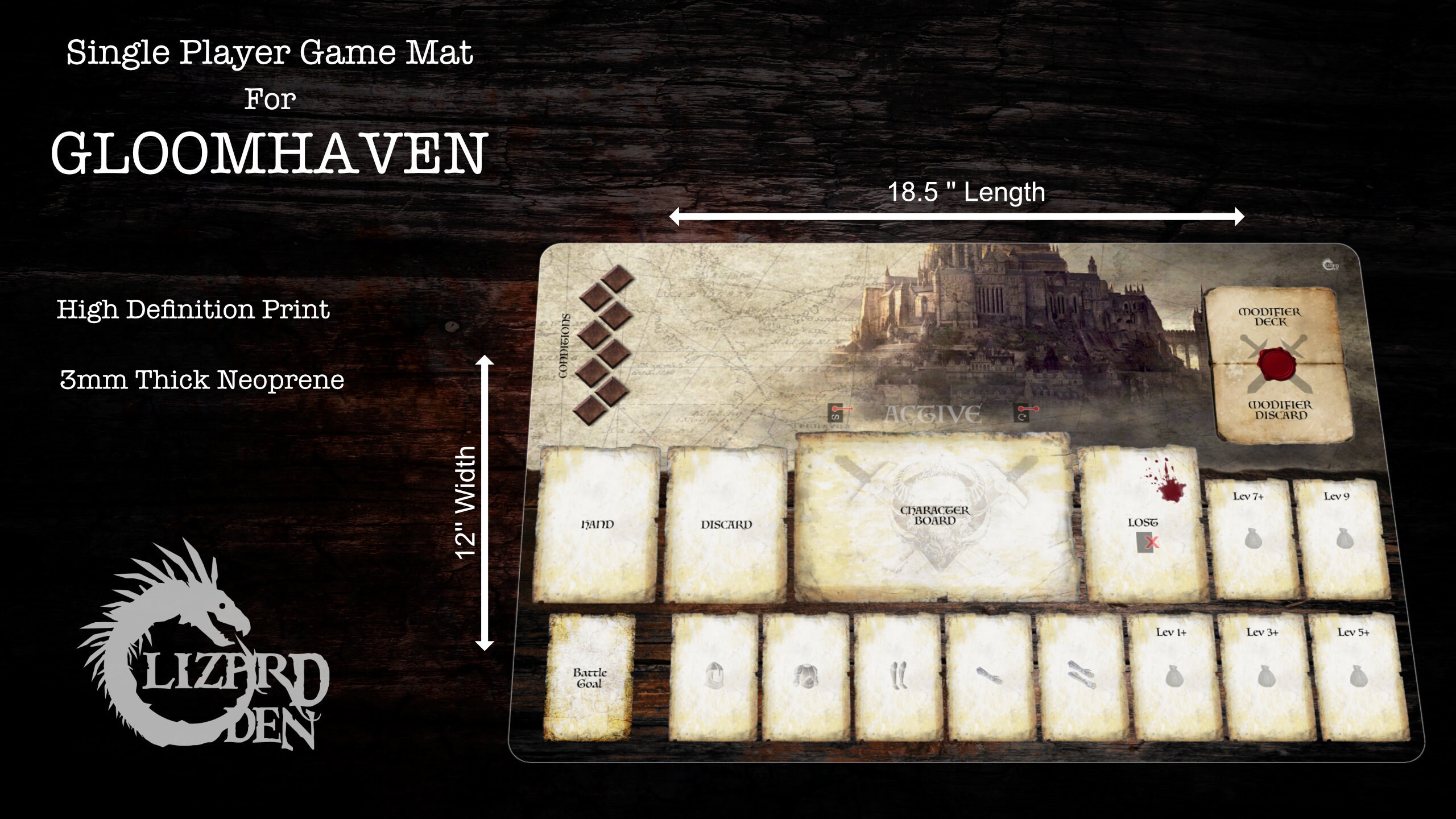 Custom Made Game Mat Compatible With Gloomhaven/frosthaven - Etsy Singapore