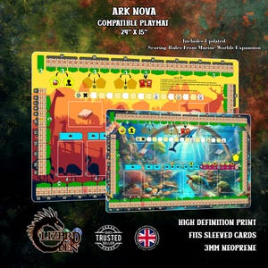 Ark Nova compatible playmat | Marine Worlds