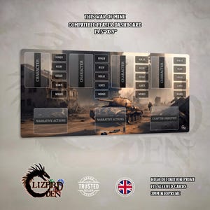 Diese War Of Mine kompatible Krabbeldecke - Solo Dashboard - Neopren-Matte