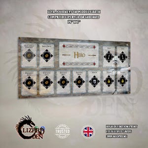 Lord Of The Rings Journeys In Middle Earth Compatible Playmat - Neoprene Mat