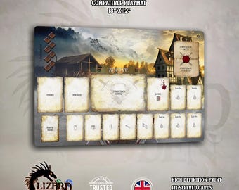 Gloomhaven / Frosthaven Compatible Playmat – Neoprene Dashboard