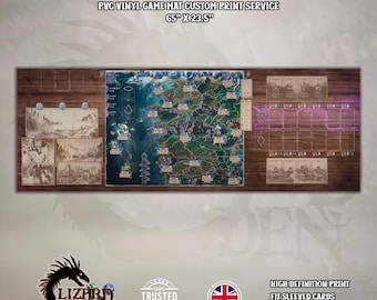 Witcher Old World Game Mat: Laminated Vinyl, No-Curl PVC
