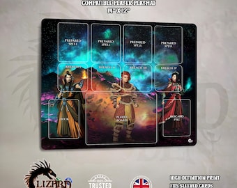 Tapete de juego compatible con Aeon’s End - Tapete de juego de neopreno - Panel de jugador