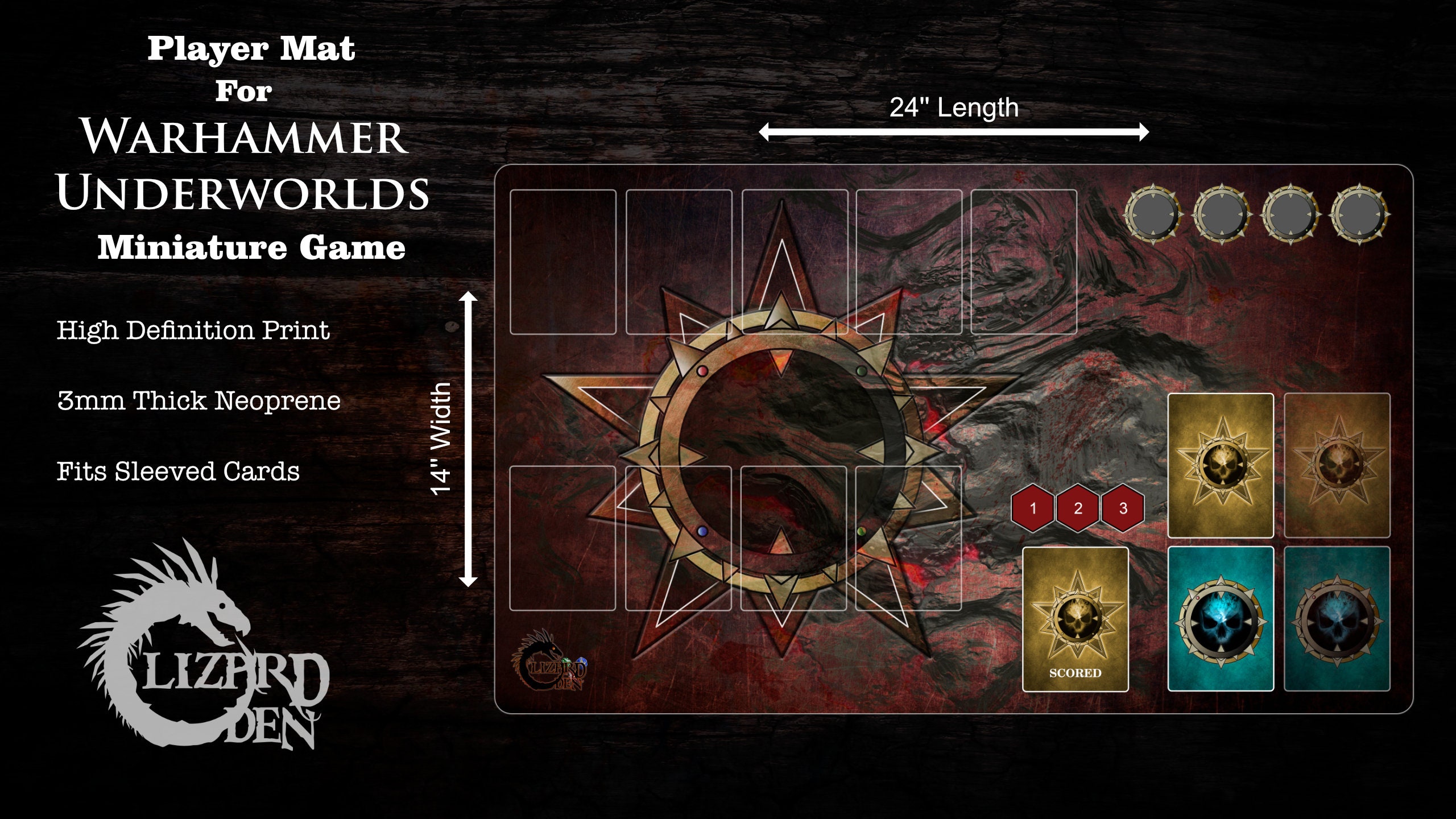 Custom Game Mat Compatible With WH Underworlds - Etsy