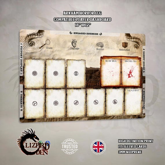digimon card battle partner guide Arkham Horror The Card Game Investigator Mat – Gaming Haven main image 1