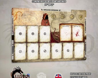 Arkham Horror LCG Compatible Playmat - Neoprene Playmat - Player Dashboard