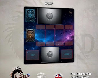 Warp’s Edge Compatible Playmat – Sci-Fi Space Battle Gaming Mat – Neoprene Playmat