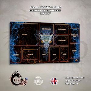 Descent Legends Of The Dark Compatible Player Dashboard - Neoprene Mat