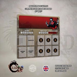Tapete de juego compatible con Maximum Apocalypse - Tapete de neopreno - Tablero