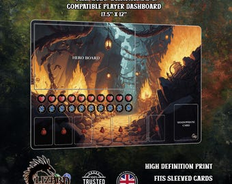 Massive Darkness 2 compatible playmat