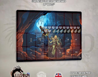 Descent 2nd Edition Compatible Player Dashboard - Neoprene Playmat