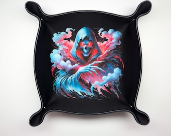 Crimson Reaper Dice Tray – Horror RPG Neoprene Dice Bowl