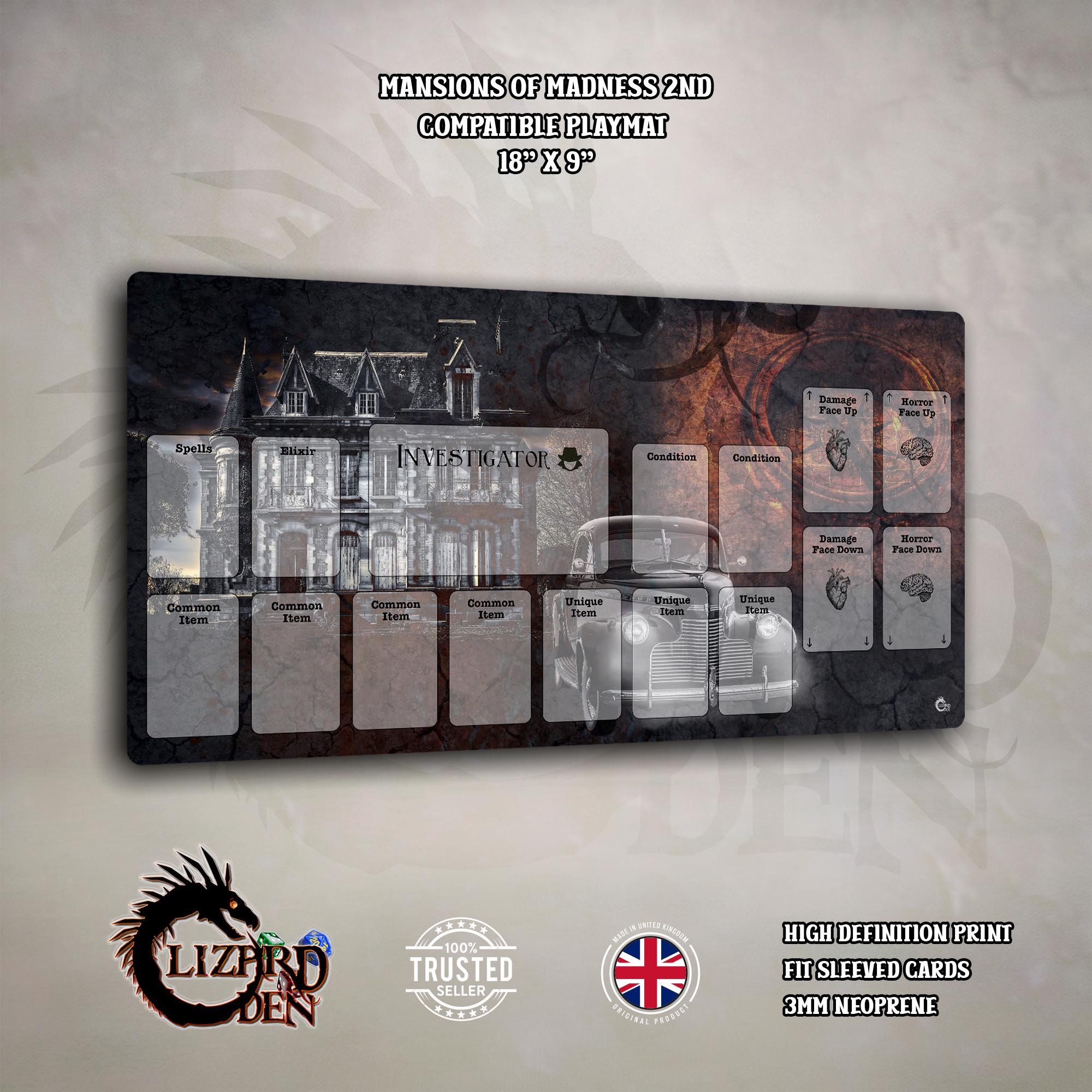 Feldherr 5 Plance Giocatore In Plastica Per Mansions Of Madness Seconda Edizione | Stampate In 3D In Germania