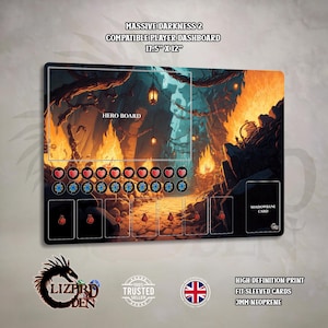 Massive Darkness 2 compatibele speelmat - neopreen mat