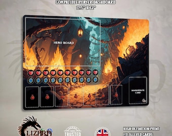 Massive Darkness 2 compatibele speelmat - neopreen mat