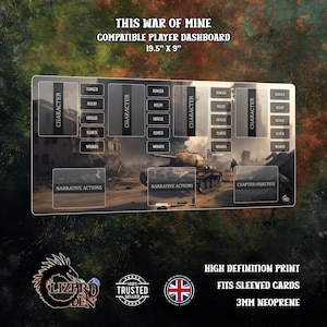 Deze met War Of Mine compatibele gamemat om solo te spelen