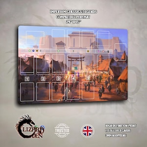 IMPERIUM CLASSICS/LEGENDS Compatible Playmat - Player Dashboard - Game Mat - Neoprene Mat