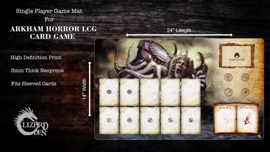 Arkham Horror Horror & Monster Board & Traditional Games Arkham Horror LCG Player Mat - Purple Mythos Themed Playmat For Card Game Arkham Horror Horror & Monster Board & Traditional Games Arkham Horror LCG Player Mat - Purple Mythos Themed Playmat For Card Game