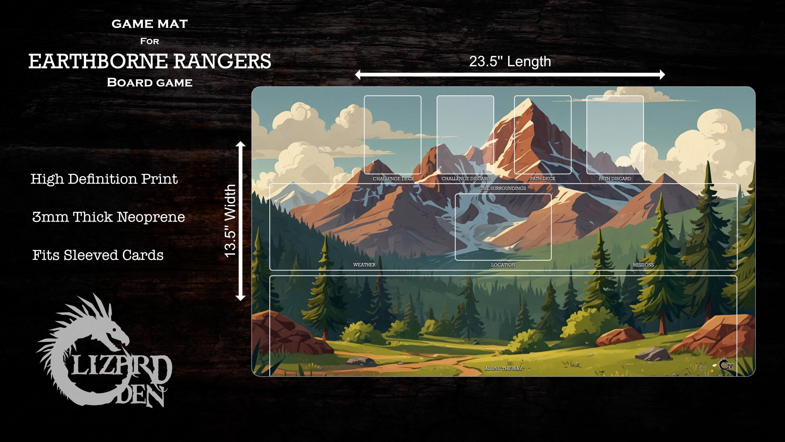thumbnail image 2 of Earthborne Rangers: Ranger Playmat - Ravine - Game Nerdz 2 of 14