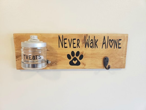 Dog Treat And Leash Holder Never Walk Alone Etsy