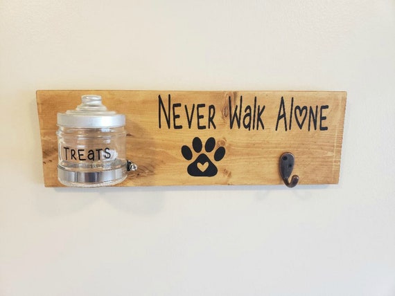 Dog Treat And Leash Holder Never Walk Alone Etsy