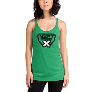 NXPT Black Badge with Orange Team X Two Sided Women's Racerback Tank image 8